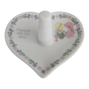 1996 Precious Moments Friendship Hits the Spot Ring Holder by Enesco Valentine